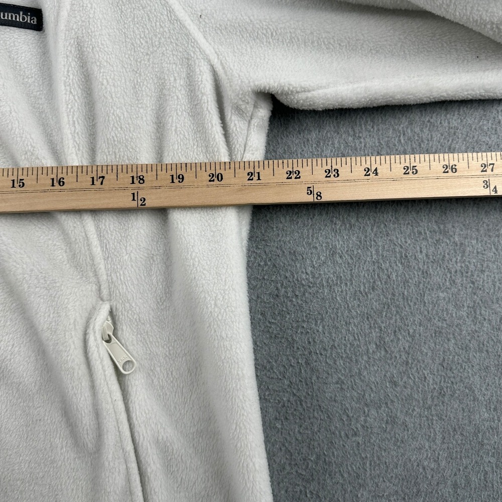 Columbia Fleece Jacket Womens L White Benton Springs Full Zip WL6439 Outdoor‎ - Picture 8 of 10